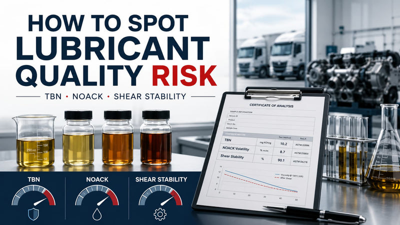 How to Spot Lubricant Quality Risk Before It Becomes Your Problem: Base Oil, Additives, and COA Numbers