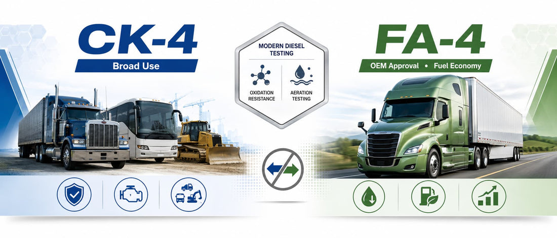 Heavy-Duty Diesel Engine Oil: CK-4, FA-4, Long Drain Intervals, and Fleet Cost Control